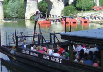 Floßfahrt auf der Lahn